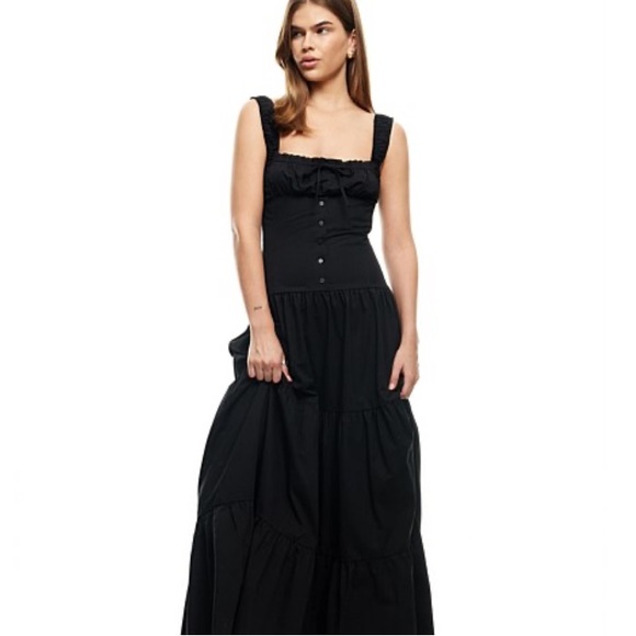 Lioness Black Maxi Dress - Picture 1 of 9